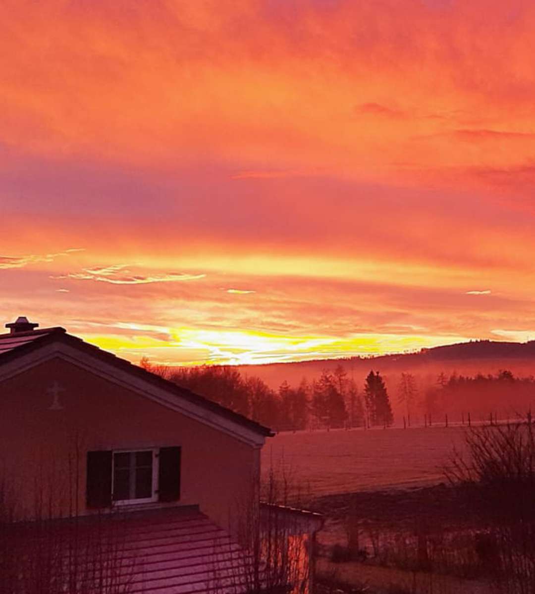 Sonnenuntergang in Greding